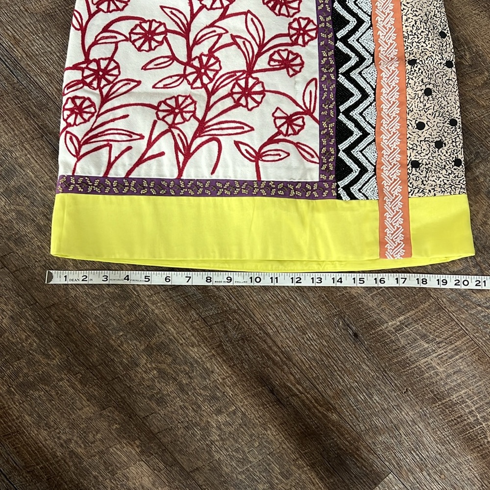 NWT Anthropologie Leif Notes Embroidered Multicolor Skirt - Picture 11 of 11